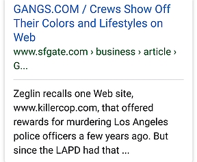 [L.A.P.D. Detective] Zeglin